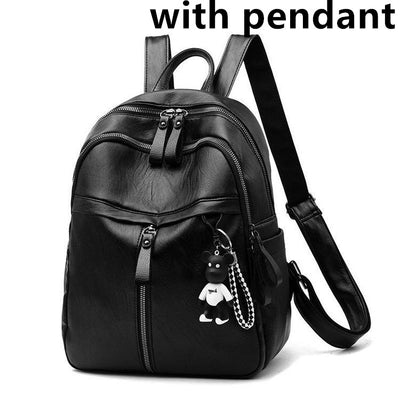 Mochila de Cuero PU Capacidad Grande - Bolsa Escolar y de Viaje - Image 6