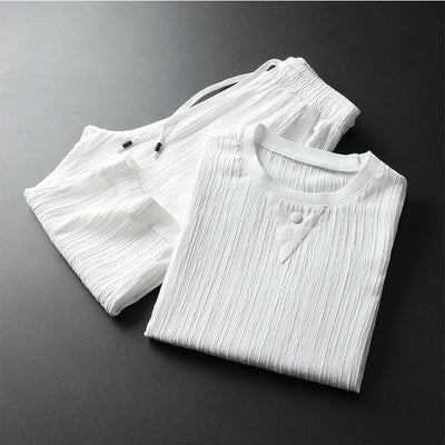 Conjunto de Dos Piezas a Rayas - Estilo Casual Moderno - Image 4