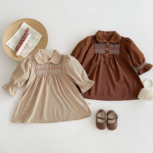 Vestido Enterizo de Pana para Bebé Niña con Diseño Triangular - Image 35