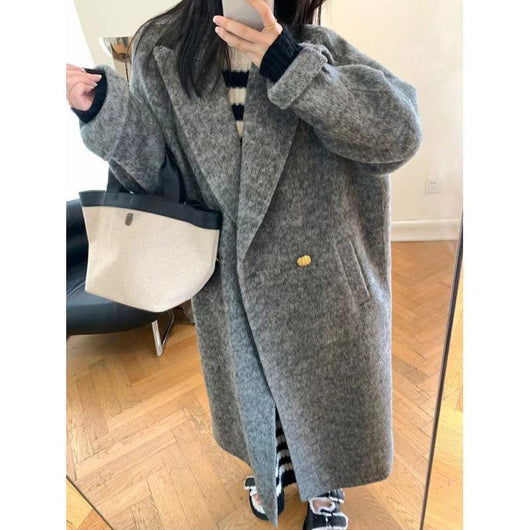 Abrigo de Lana Oversize Tipo Blazer Largo - Image 13