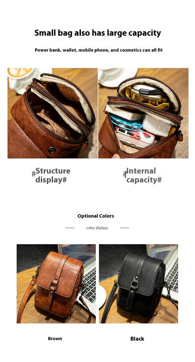 Bolso Bandolera Retro para Mujer - Bolsa de Hombro Único para Teléfono y Accesorios - Image 25