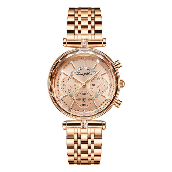 Reloj Casual Impermeable para Mujer con Tres Ojos - Image 3