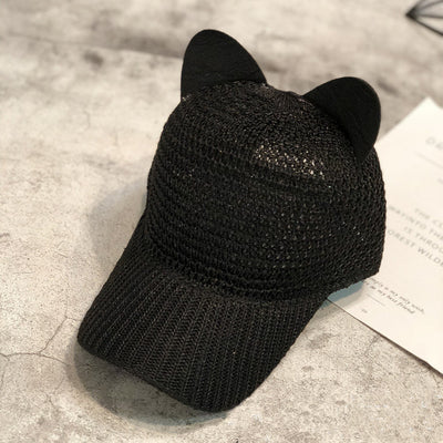 Gorra de Béisbol con Orejas de Gato Transpirable y Protección Solar - Image 10