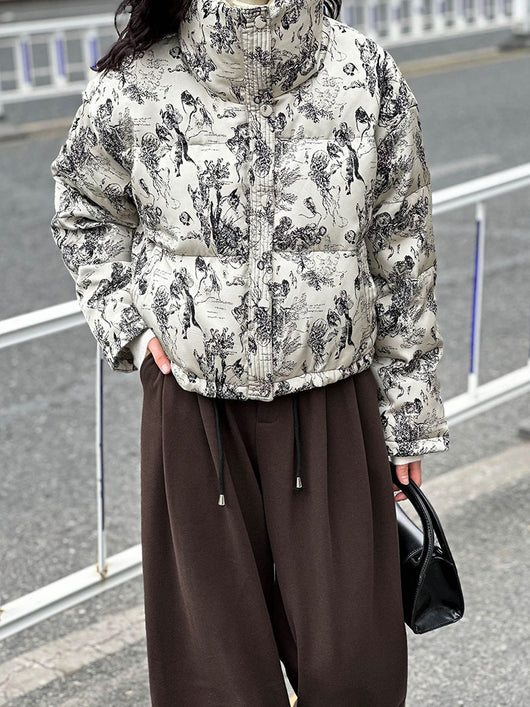 Abrigo Acolchado Suelto de Algodón para Mujer - Estilo Casual - Image 7