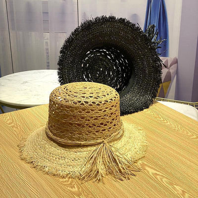 Sombrero de Paja Calado para Mujer - Gorro Playero Transpirable - Image 7