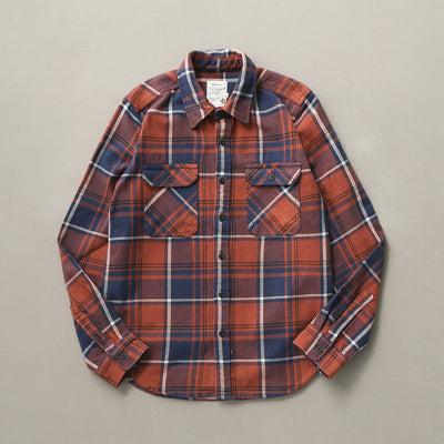 Camisa de Cuadros Gruesa Retro para Hombre con Manga Larga - Image 4