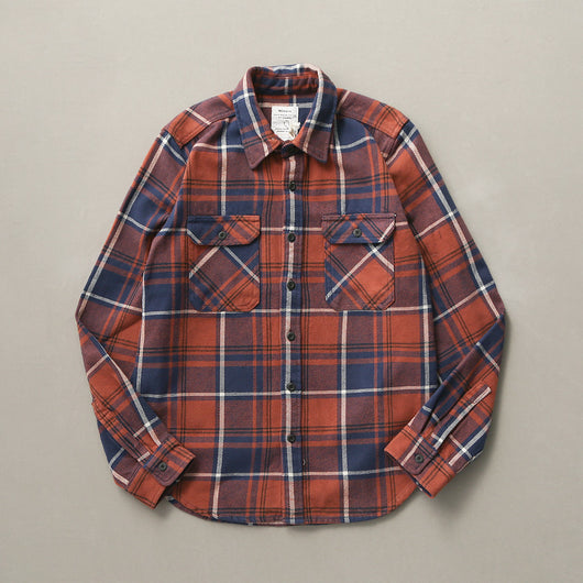 Camisa de Cuadros Gruesa Retro para Hombre con Manga Larga - Image 4