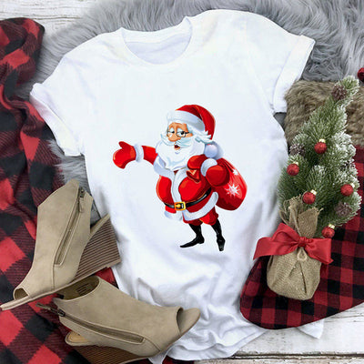 Playera Navideña Estampado Santa Claus - Diseño Casual Unisex - Image 24