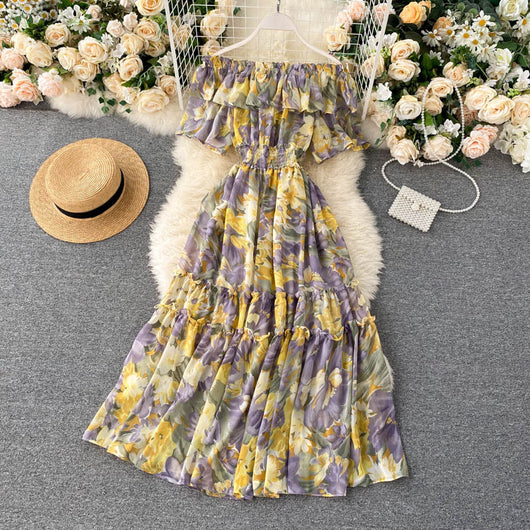 Vestido Ligero de Verano con Escote Floral en Gasa - Image 6
