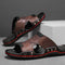 Sandalias Hombre Cuero Genuino Antideslizantes - Chanclas Outdoor Cómodas