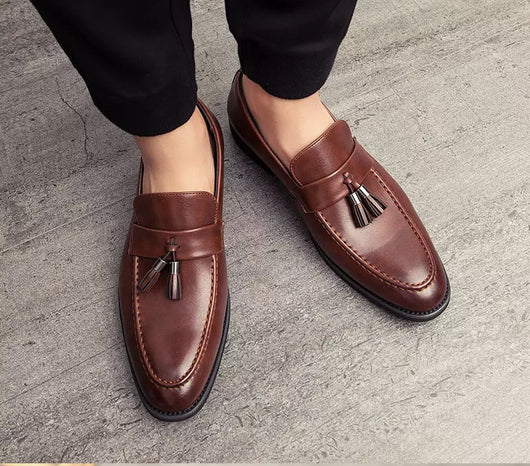 Zapatos de Cuero Estilo Coreano Casual Ejecutivo para Hombre - Image 7