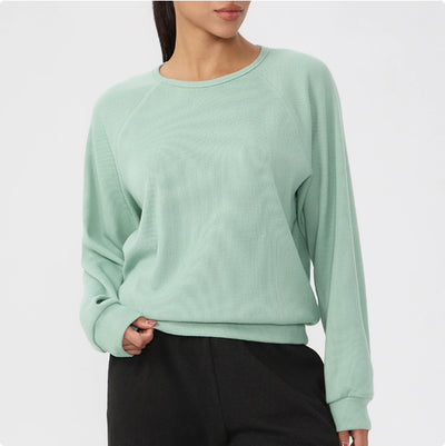 Blusa Deportiva Holgada de Manga Larga para Mujer - Image 10