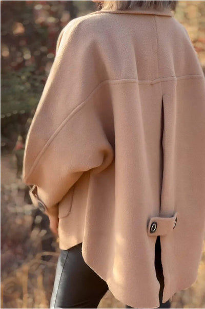 Cardigan Abrigo de Lana para Mujer Corte Holgado Solapas Clásicas - Image 9