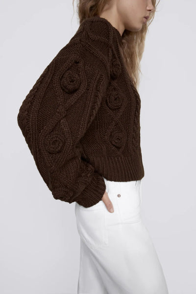 Suéter Corto Tejido para Otoño e Invierno - Base Versátil - Image 5