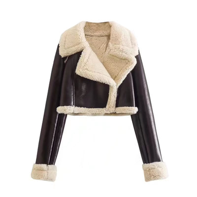 Chaqueta Slim de Solapa Corta y Manga Larga con Estilo Personalizado - Image 7
