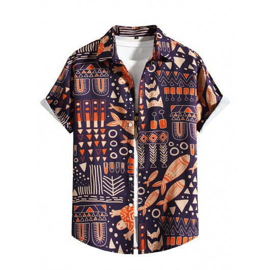 Camisa Suelta de Playa para Hombre - Manga Corta y Cómoda - Image 20