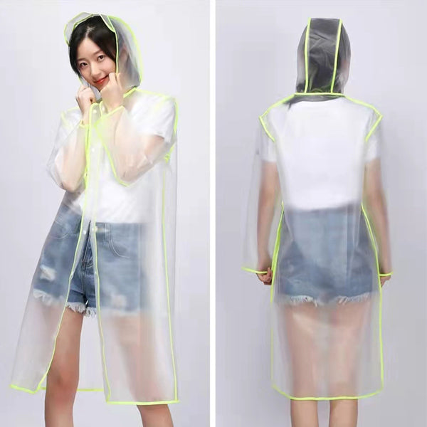 Impermeable Transparente de Una Pieza para Senderismo y Viajes