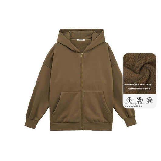 Abrigo Sudadera con Capucha Forrada en Fleece para Hombre - Image 14