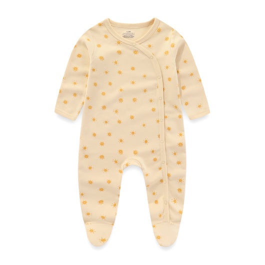 Pack de 3 Pijamas Enterizos de Algodón para Bebé con Pie Integrado - Image 5