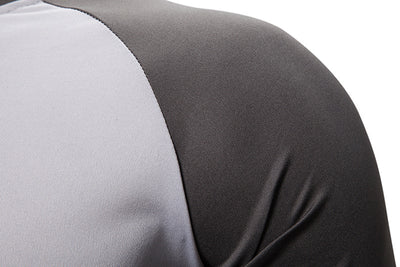 Playera de Manga Larga para Hombre con Bloques de Color y Costuras - Image 12