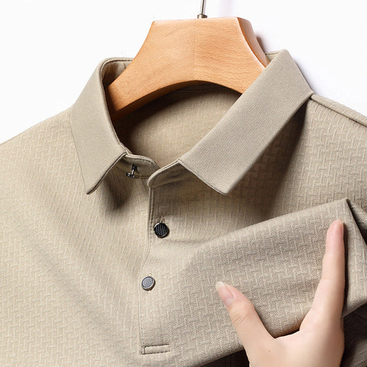 Camiseta Jacquard Manga Larga Otoño para Hombre Joven y Adulto - Image 3