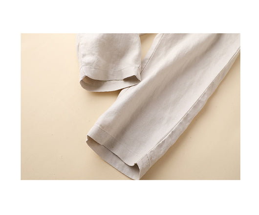 Pantalones Harem de Lino y Algodón Talla Grande - Comodidad y Estilo - Image 10