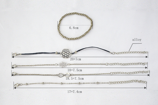 Set de Pulseras Bohemias Vintage con Cuentas y Amuletos para Mujer - Image 35