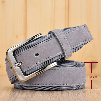 Cinturón Oxford con Hebilla de Ante para Hombre - Image 13