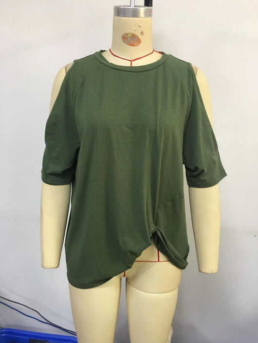 Playera Básica de Manga Corta Cuello Redondo - Comodidad de Verano - Image 4