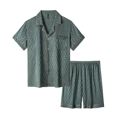 Pijama Hombre Ice Silk Primavera Verano Transpirable y Ligero - Image 4