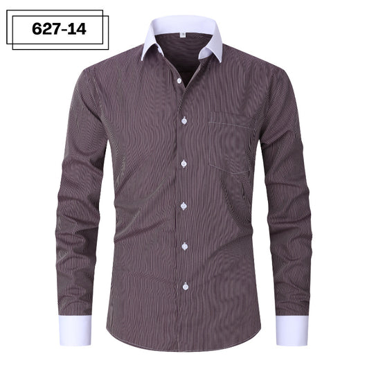 Camisa Rayada de Verano para Hombre Talla Grande - Image 20