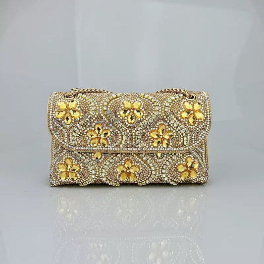 Bolso de Noche Elegante con Incrustaciones de Diamantes para Eventos - Image 2
