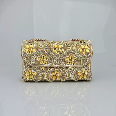 Bolso de Noche Elegante con Incrustaciones de Diamantes para Eventos - Image 2