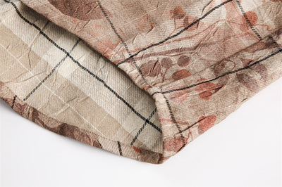 Camisa Suelta Estampado Flores y Hojas para Hombre - Image 16