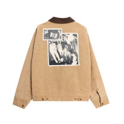Chaqueta Suelta Retro Americana para Hombre - Image 15
