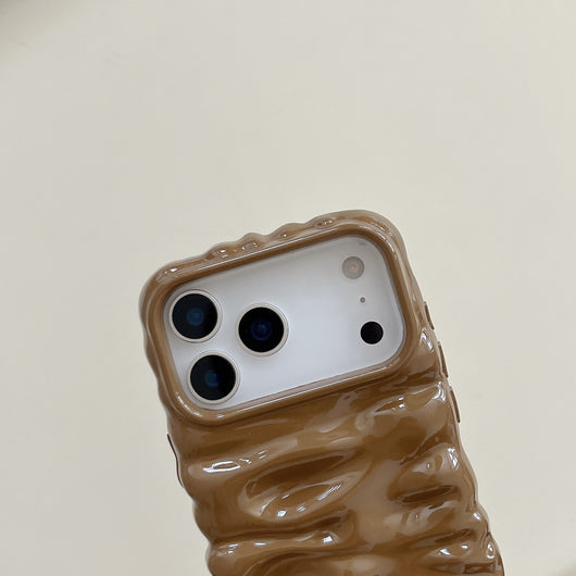 Funda Plisada 3D con Patrón Crema para Carcasas Lisas - Image 14
