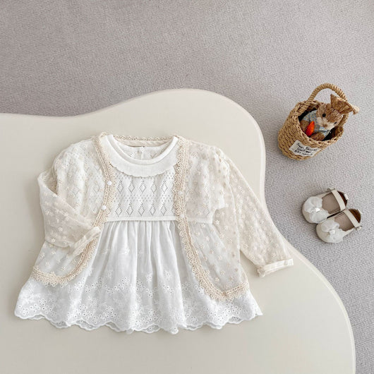 Blusa Tejida Calada sin Mangas con Encaje Flowy - Image 9