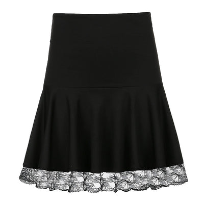 Falda Plisada de Cintura Alta con Detalles de Encaje - Image 11