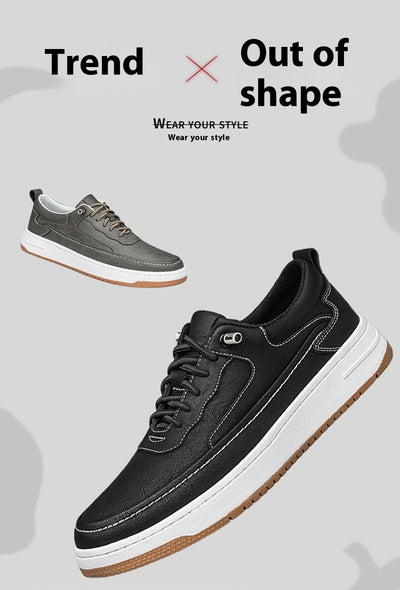 Zapatos Casuales de Cuero Genuino con Suela Gruesa - Diseño Retro Artesanal - Image 19
