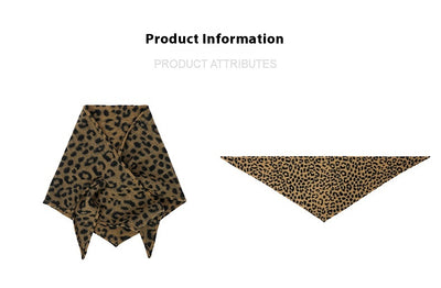 Chal Triangular Reversible con Estampado Leopardo - Colección Otoño Invierno - Image 22