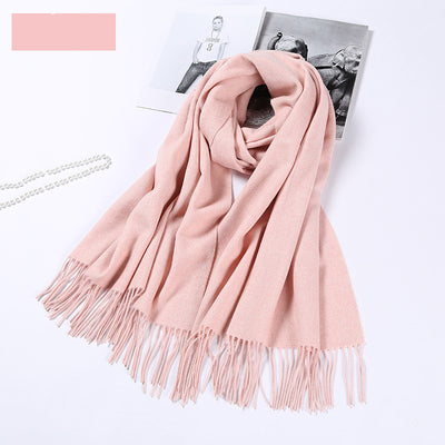 Bufanda de Lana Pura Gruesa para Invierno - Chal Elegante para Mujer - Image 13