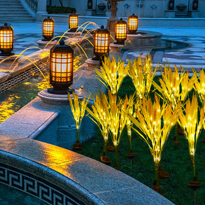Lámpara Solar Decorativa para Jardín - Diseño de Espiga de Trigo - Image 10