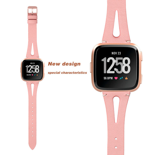 Reloj de Pulsera con Correa de Cuero Estampado y Abertura Angosta - Image 9