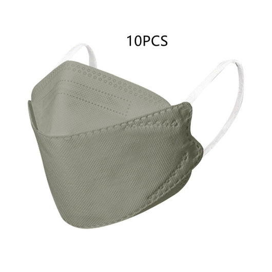 White KF94 disposable 3D stereo mask with ear loops, designed for adults and children for daily protection. - Image 3