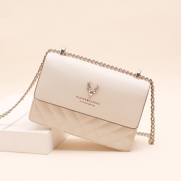 Bolso Bandolera Cadena Diamante Cuadrado