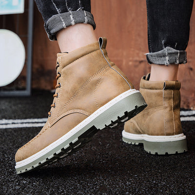 Botas Martin de Cuero para Hombre - Estilo Británico Motociclista - Image 13