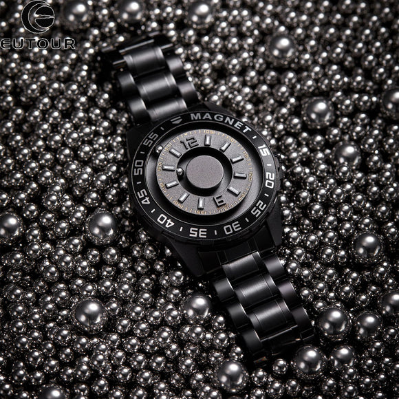 Reloj Magnético de Acero para Hombre - Diseño Moderno Cuarzo