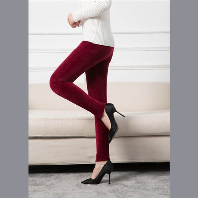 Leggings de Terciopelo Dorado Cintura Alta Súper Elásticos para Mujer - Image 32