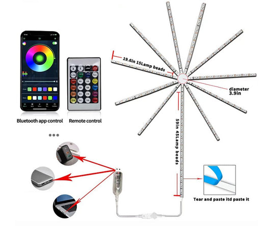 Luz Ambiental LED Inteligente con Control por Voz y Bluetooth - Image 4