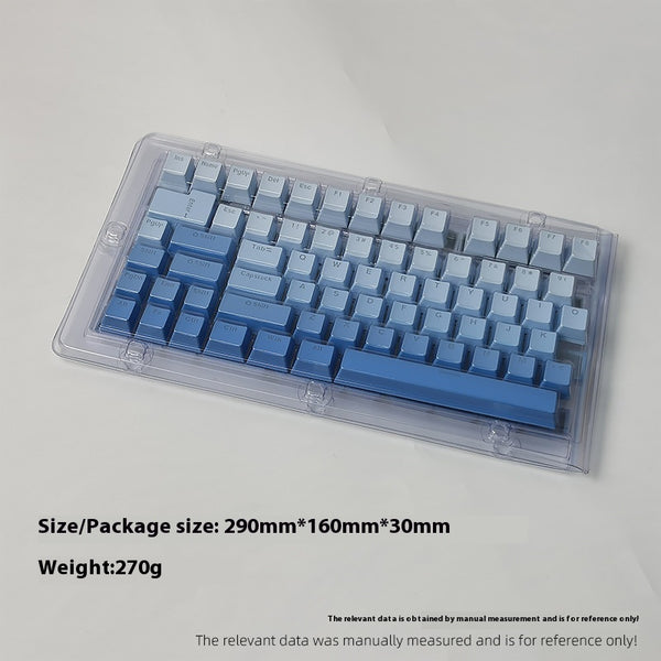 Keycaps Mecánicos PBT Degradado Azul Cielo con Grabado Luminoso